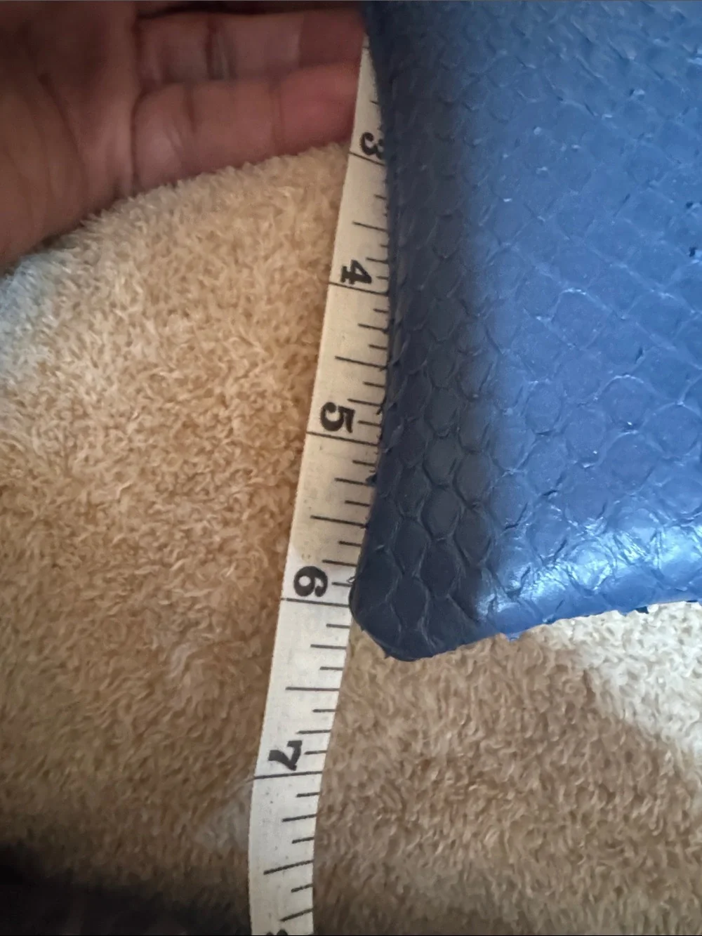 NWT Artifact Eight Blue Faux Python Large Zip Clutch Wristlet w/ Dust Bag